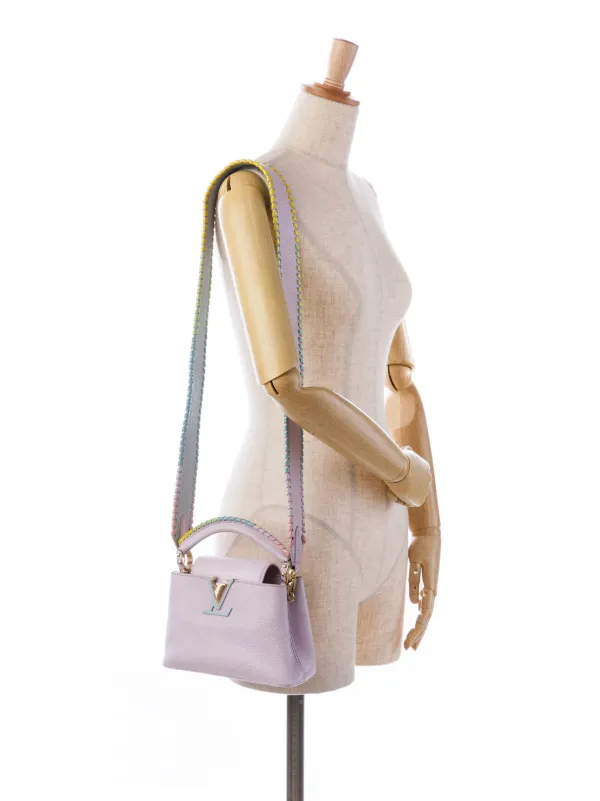 Louis Vuitton Pre Owned 2021 Taurillon Capucines Mini Rainbow Wisteria Handbag Farfetch
