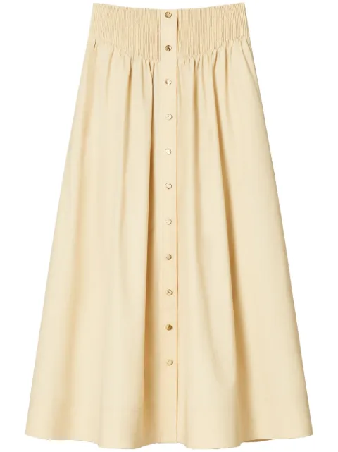 Tory Burch poplin midi skirt