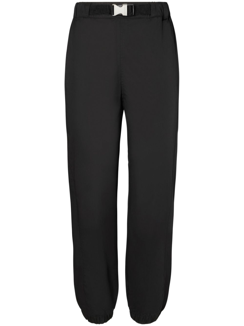 belted poplin track pants