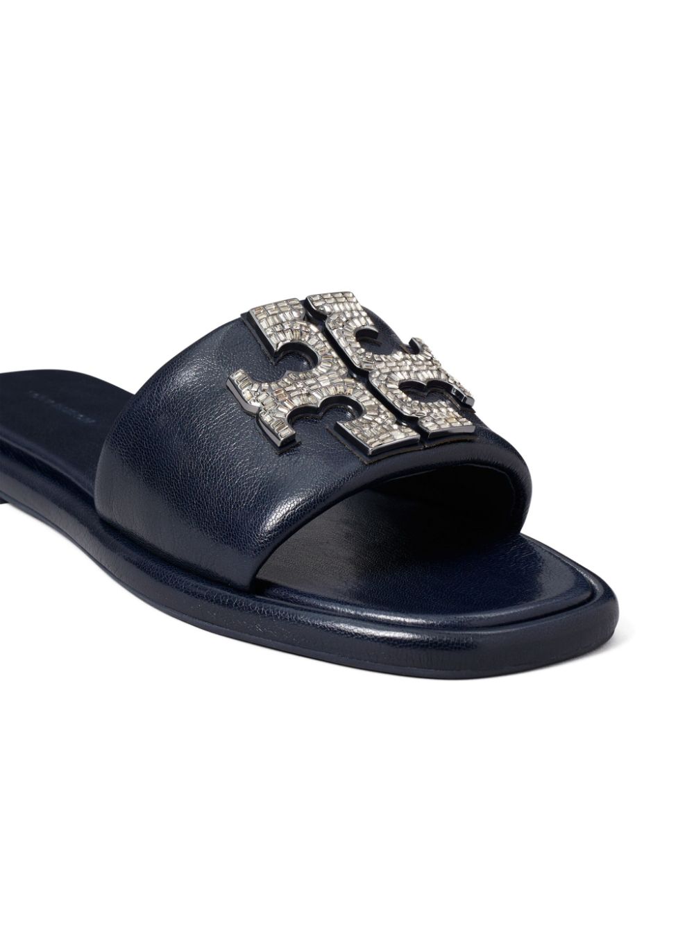 Tory Burch Double T Deco Sport slides Blue