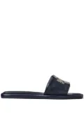 Tory Burch Double T Deco Sport slides - Blue