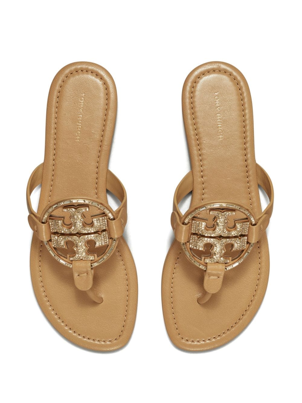 Tory Burch Miller Deco sandalen Beige