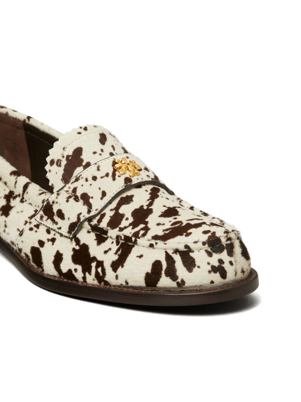 Tory Burch Leren loafers Beige