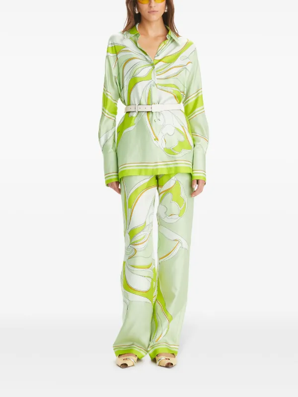 トリーバーチ　シルクブラウス Tory Burch フローラル シルクシャツ | ニュートラル | FARFETCH JP
