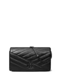 Tory Burch Kira Chevron Powder Chain coated wallet - Black