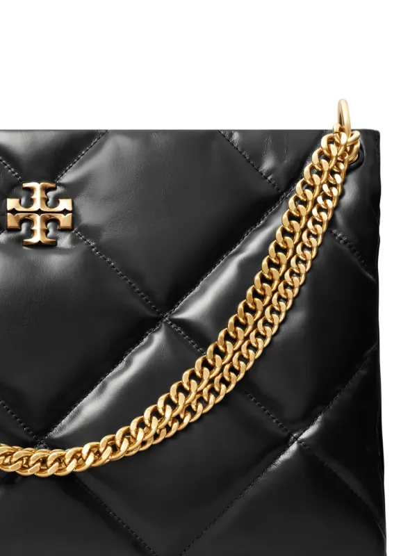 ショルダーバッグ・ポシェット Tory Burch Quilted Black Lamb Leather Shoulder Bag Tory Burch Black Lamb Leather Shoulder Bag