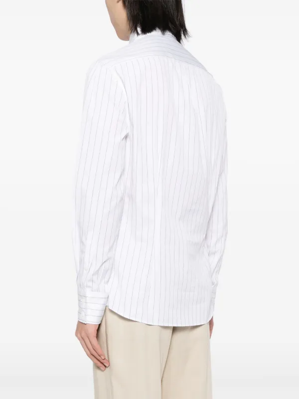 Brunello Cucinelli スリムフィット シャツ | ホワイト Brunello Cucinelli スリムフィット シャツ | ホワイト
