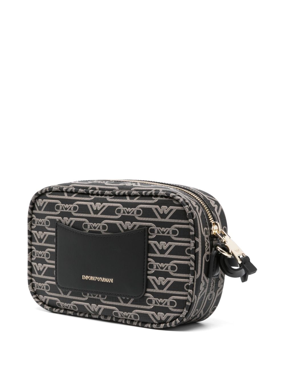 Shop Emporio Armani Logo-print Cross Body Bag In Black