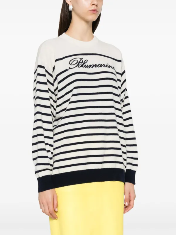 Blumarine ブルマリン デザインプルオーバー BLUMARINE | プルオーバー ターコイズブルー レディース | YOOX