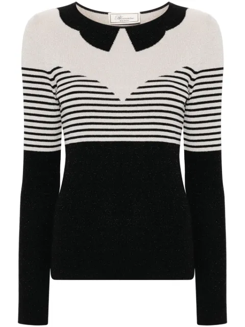 Blumarine suéter con motivo de rayas