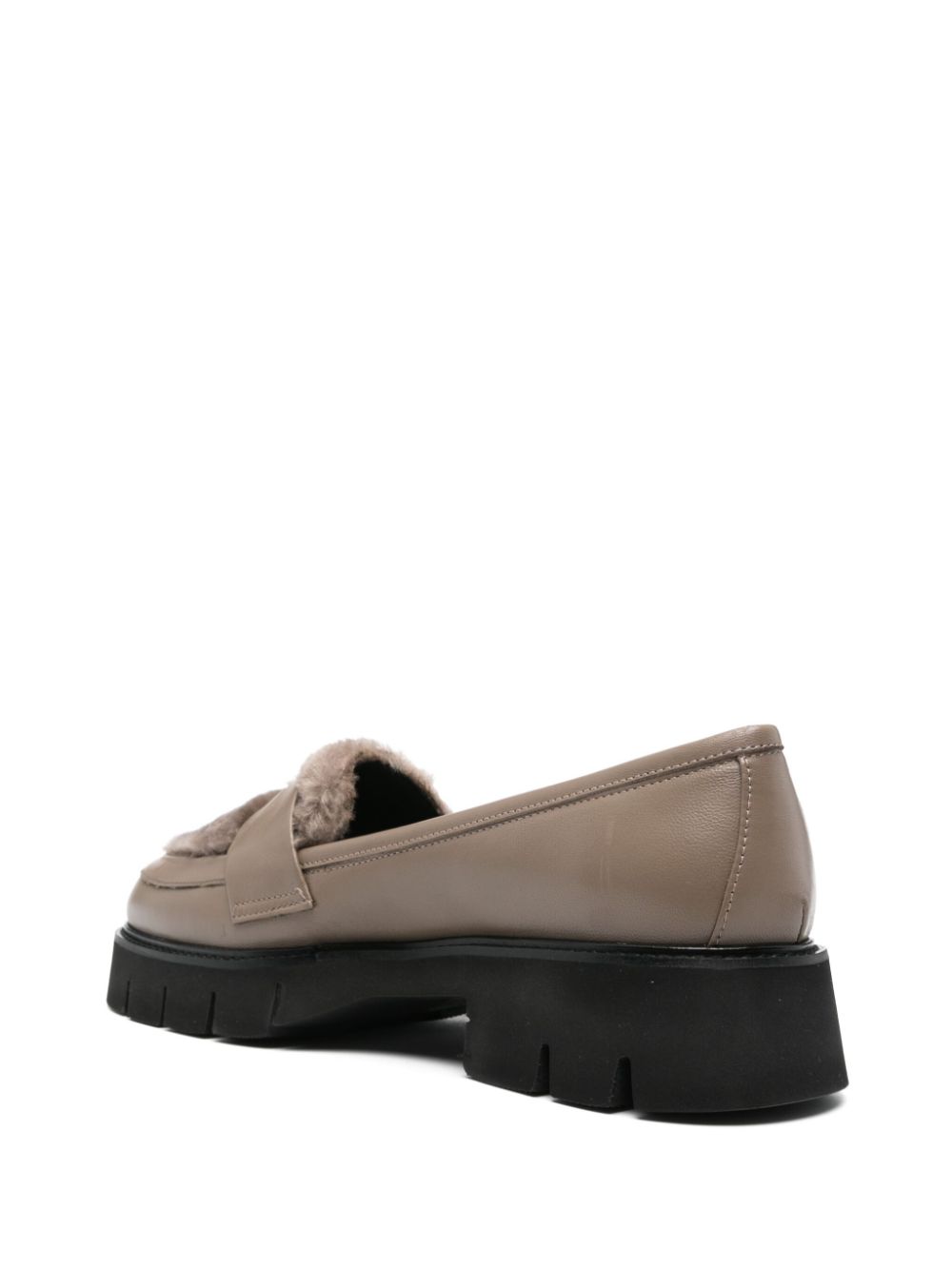 Shop Roberto Festa Panelled-design Loafers In Nude