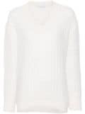 Alberta Ferretti cable-knit sweater - White