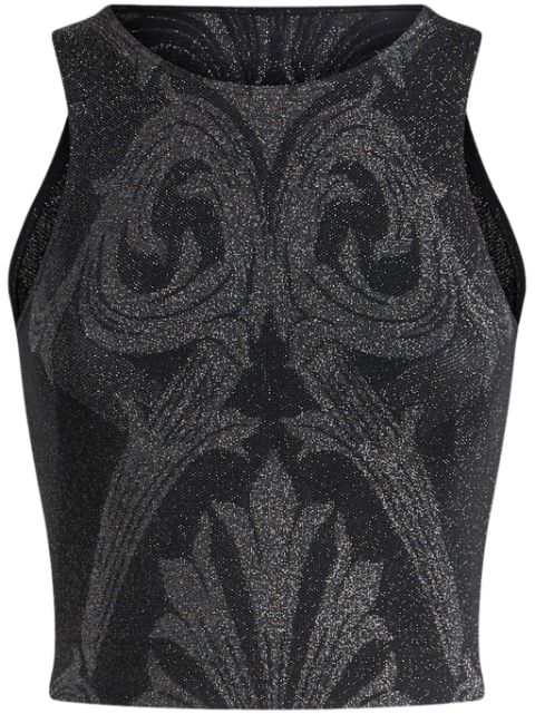 ETRO metallic-effect jacquard tank top Women