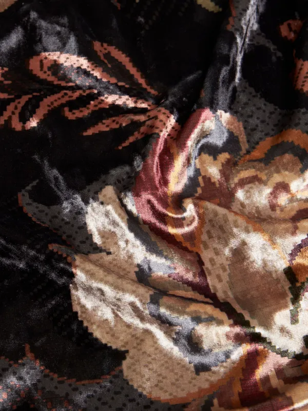 Tシャツ・カットソー Etro Fitted Top In Multicolored Printed Chenille Etro PRINTED CHENILLE TOP | REVERSIBLE