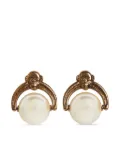 ETRO Monkey pearl earrings - Gold