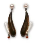 ETRO drop earrings - Brown