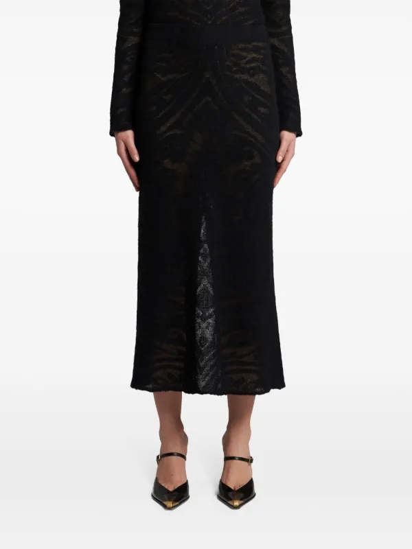 ETRO ブラックスカート ETRO ミディ スカート | ブラック | FARFETCH JP