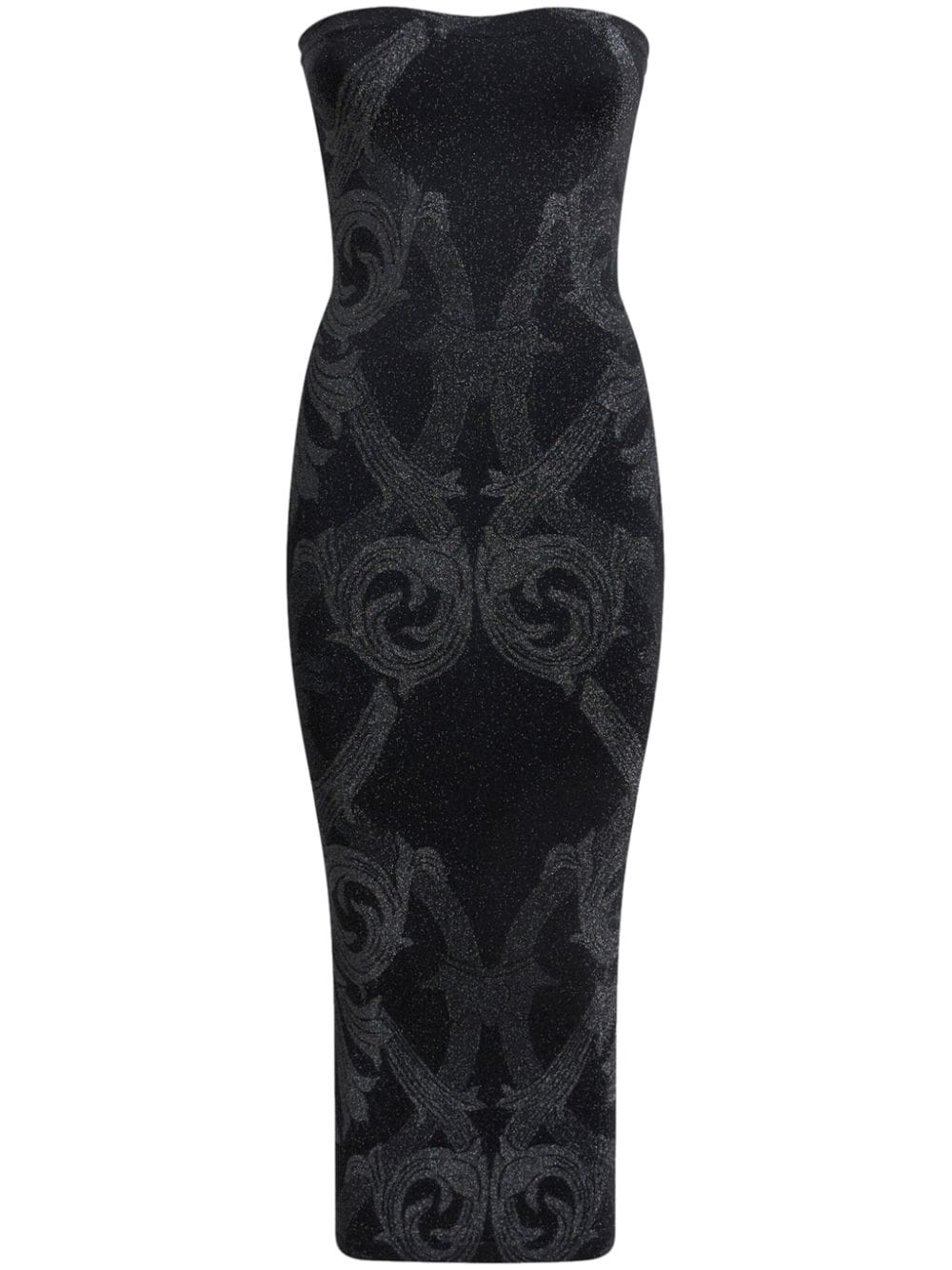 ETRO x Wolford metallic-jacquard midi dress – Black