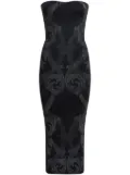 ETRO x Wolford metallic-jacquard midi dress - Black