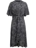 ETRO abstract-pattern midi dress - Grey