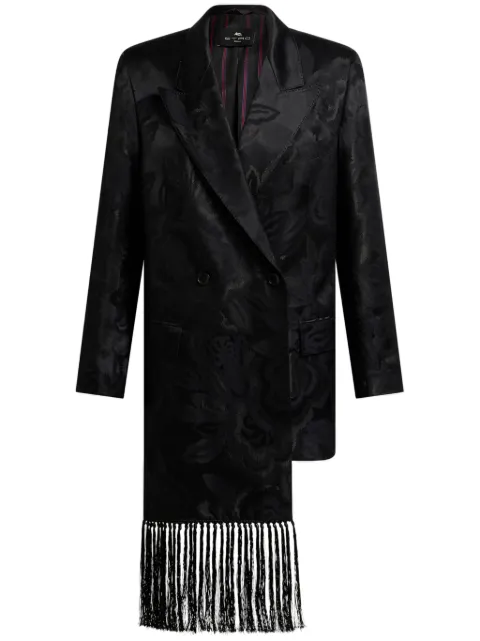 ETRO fringed jacquard blazer