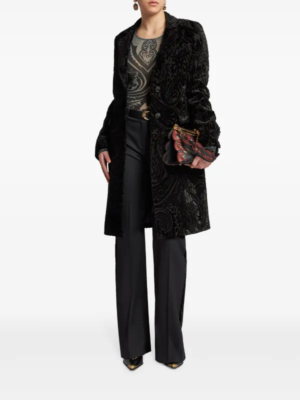 パンツ Etro Black Viscose Blend Flared Trousers Etro: Black Jeans now up to −58% | Stylight