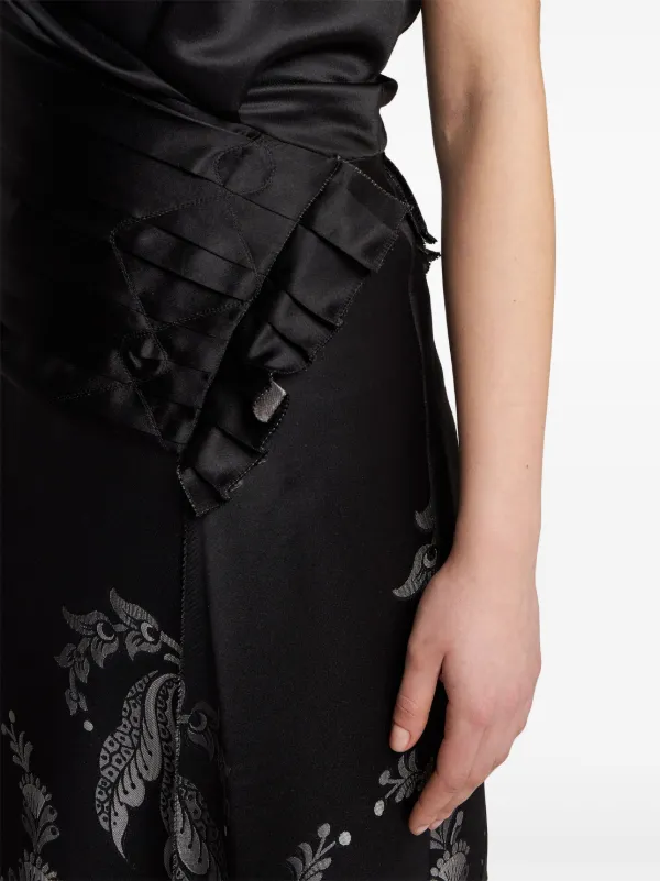 ETRO Jacquard Silk Maxi Dress | Black | FARFETCH JO