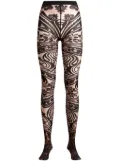 ETRO Paisley Tattoo tights - Black