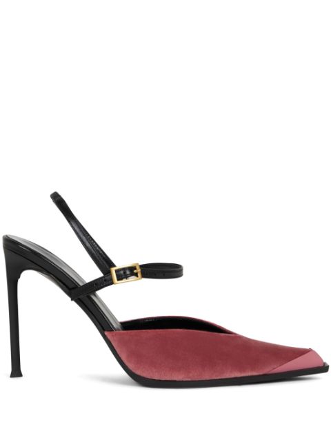 ETRO 100mm velvet buckled pumps Women