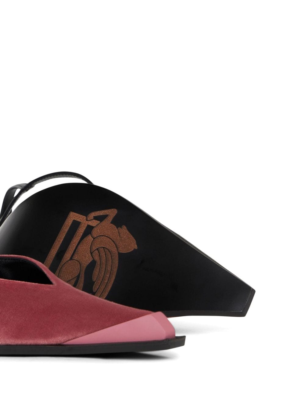 ETRO Fluwelen pumps met gesp Roze