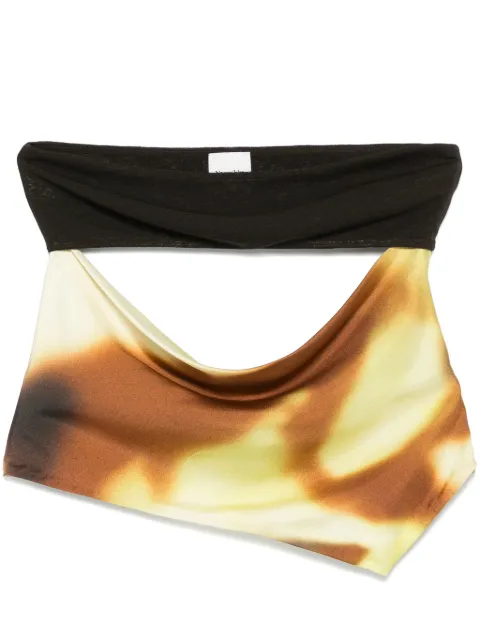 Nanushka draped-detail open-back top