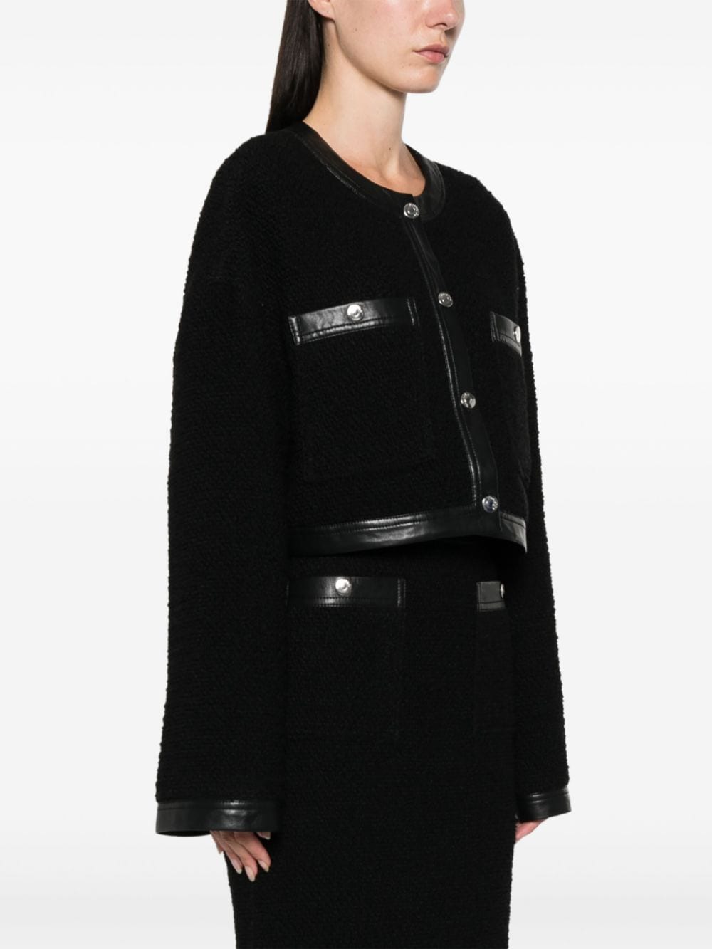 Shop Nanushka Eliska Jacket In Schwarz