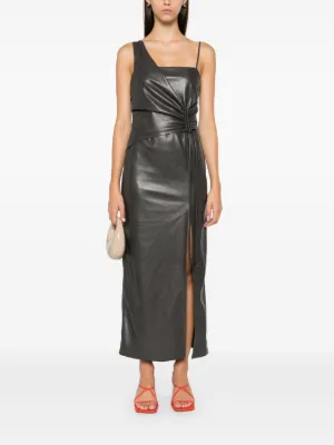 tight midi black dress Tenika Contrast Bodycon Midi Dress Black