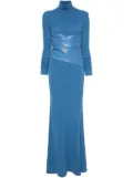 Nanushka draped-detail maxi dress - Blue