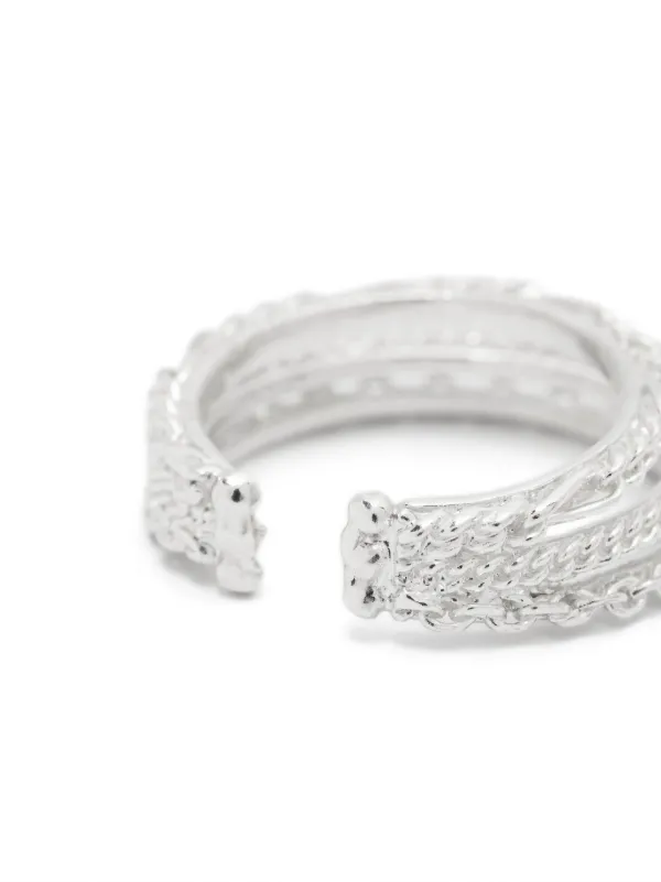 Wouters ＆ Hendrix シルバー925 Wouters & Hendrix Chapters Cuff | Silver | FARFETCH BE