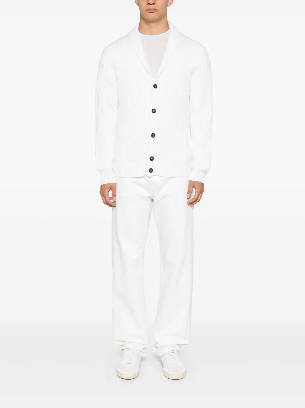 Eleventy Wollen vest - Wit