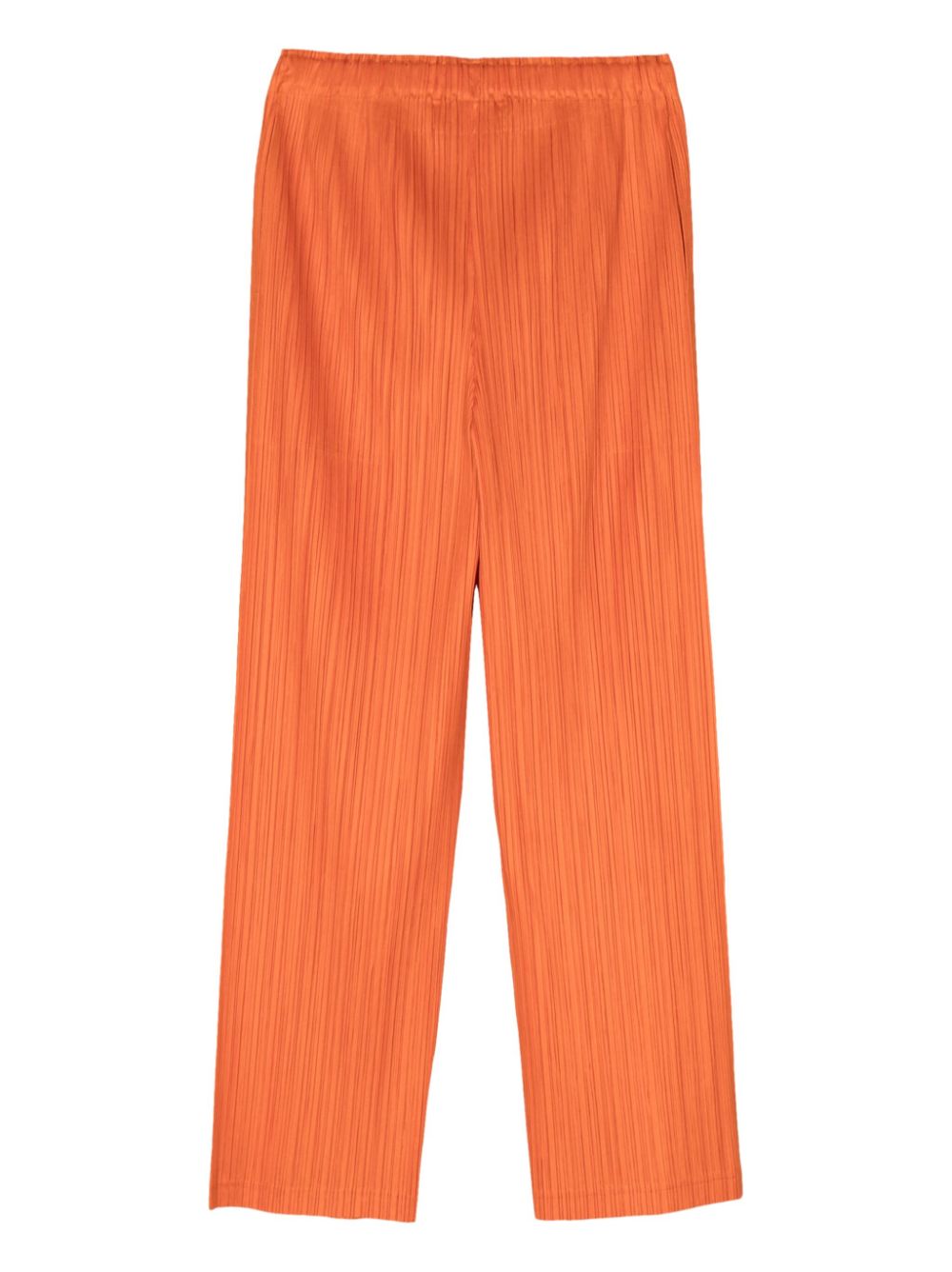 Pleats Please Issey Miyake Plissé broek - Oranje