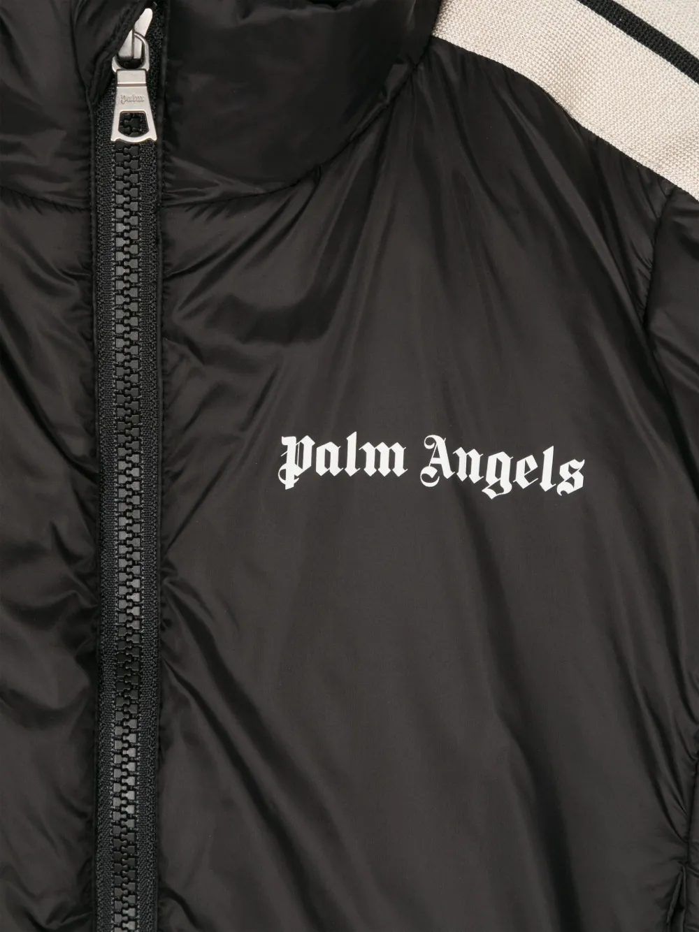 Palm Angels Kids Donsjack met logoprint Zwart