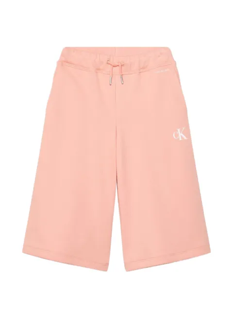 Calvin Klein Kids logo-print culotte track pants