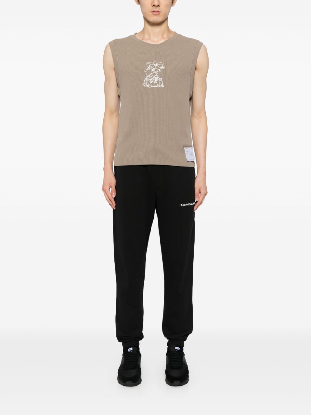 Shop Calvin Klein Institutional Sweatpants In Black