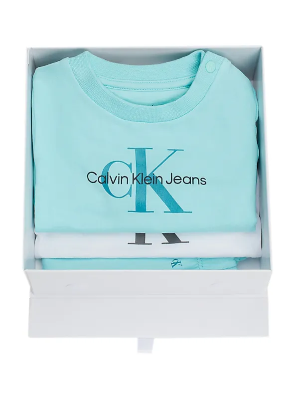 Calvin Klein Kids logo print Tracksuit set Of three Blue FARFETCH CA