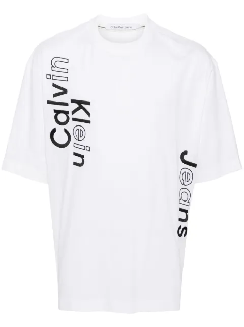 Calvin Klein logo embroidered T-shirt