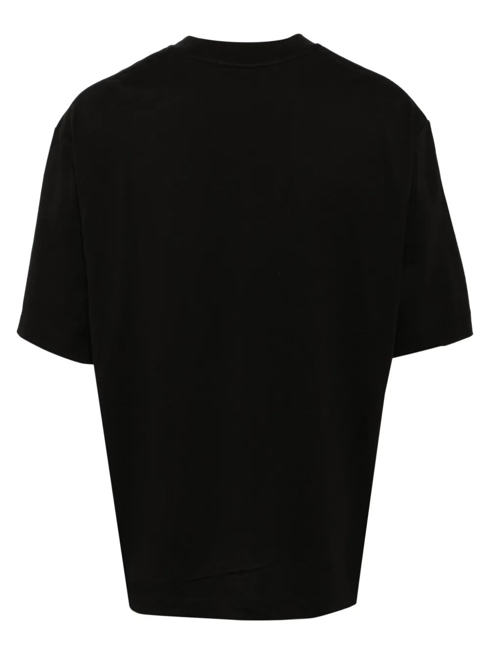 Calvin Klein logo embroidered T-shirt - Zwart