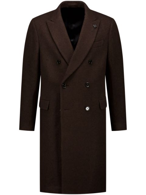 Lardini manteau croisé à détail de broche