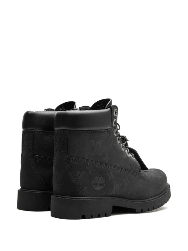 Louis Vuitton Pre Owned x Timberland Black Stiefeletten Schwarz FARFETCH DE