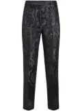 ETRO jacquard tapered trousers - Black