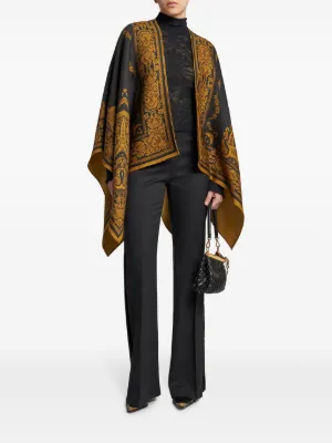ETRO - エトロ セーター ニット 総柄 スタースタッズ 38 黒 マルチカラー ■MT ETRO - エトロ セーター ニット 総柄 スタースタッズ 38 黒