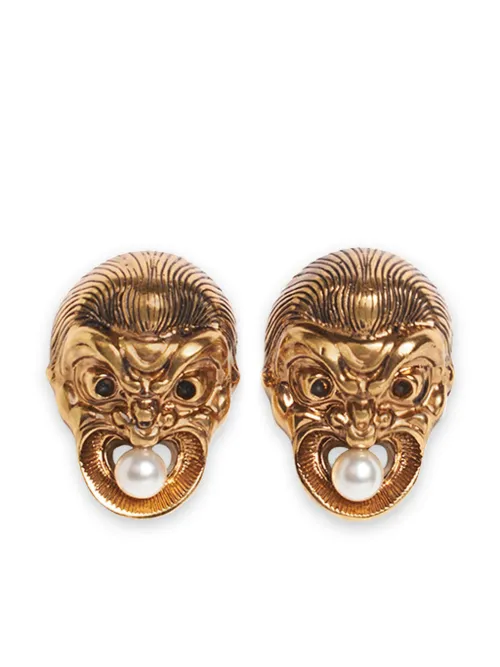Boucles d'oreilles Masks à perles - ETRO - Modalova