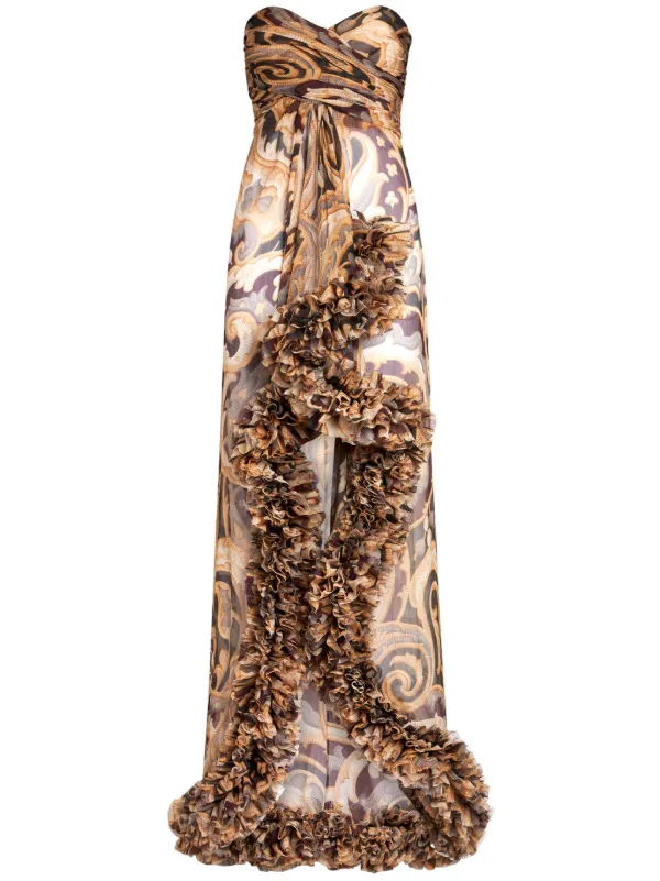 chinese dress ladies Etro Long Silk Maxi Dress