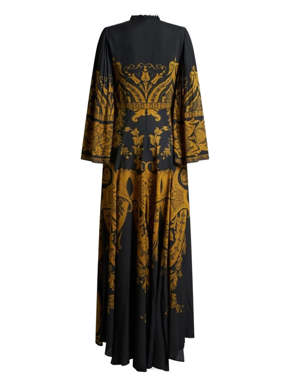 Etro Printed Flared Maxi Dress In Brown